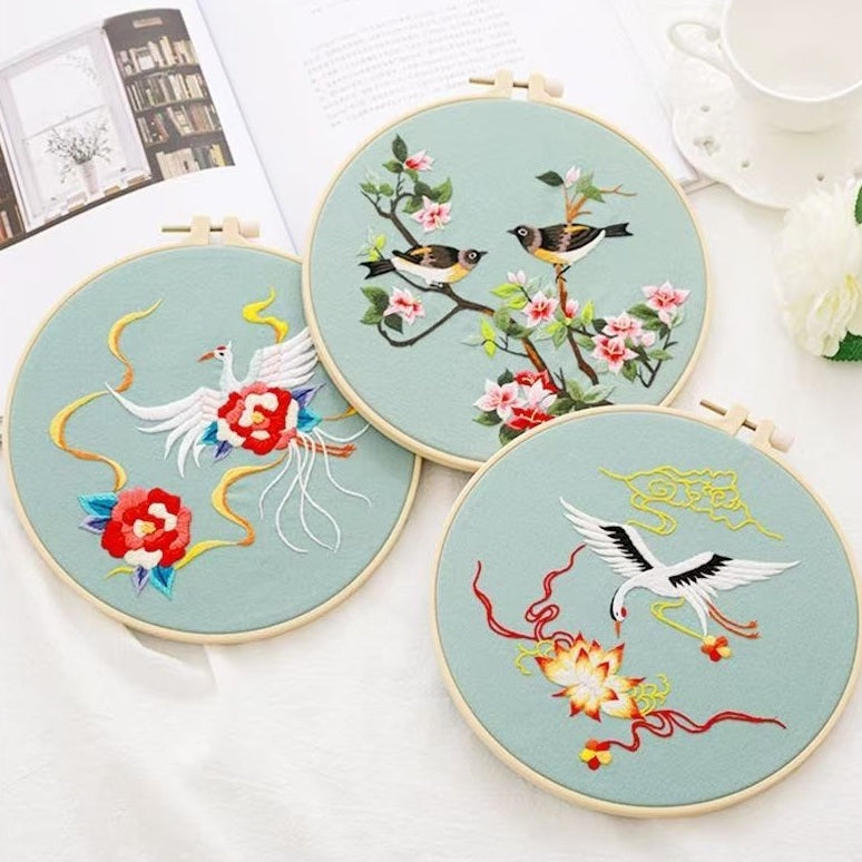 Chinese Motifs Beginner Embroidery Kit