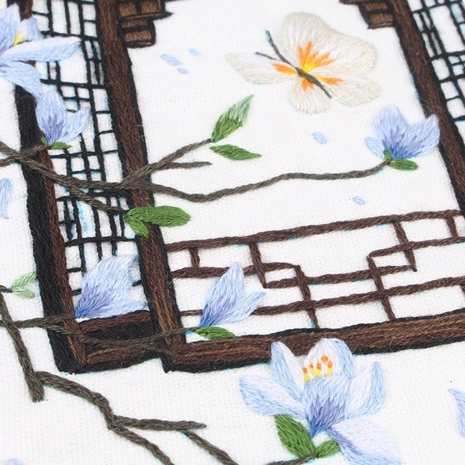 Chinese Window Floral Embroidery Kit