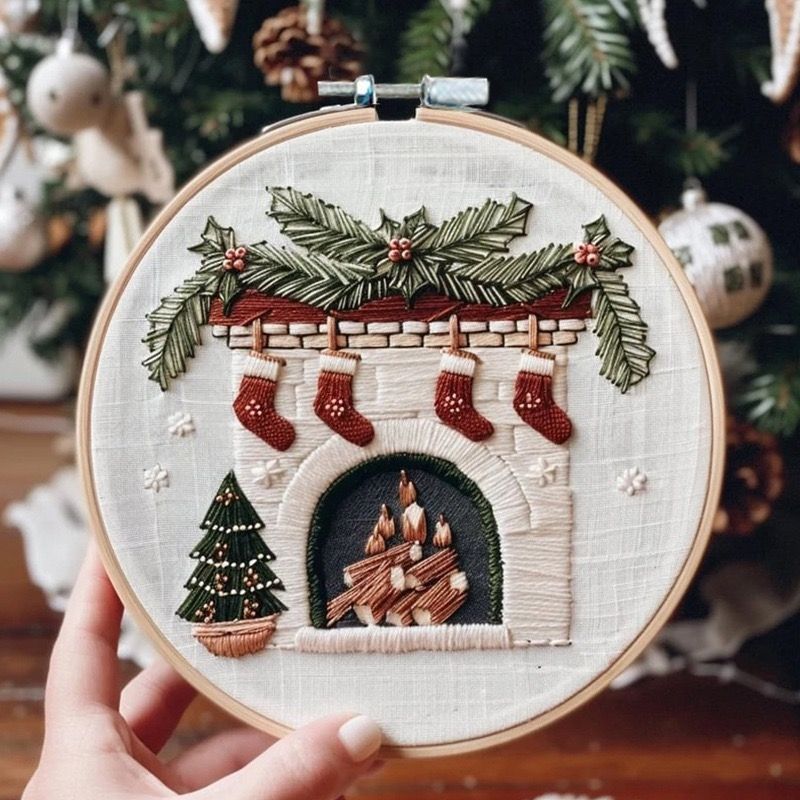 Merry Christmas DIY Embroidery Kit