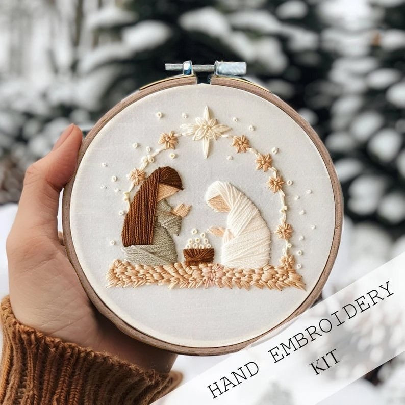 Merry Christmas DIY Embroidery Kit