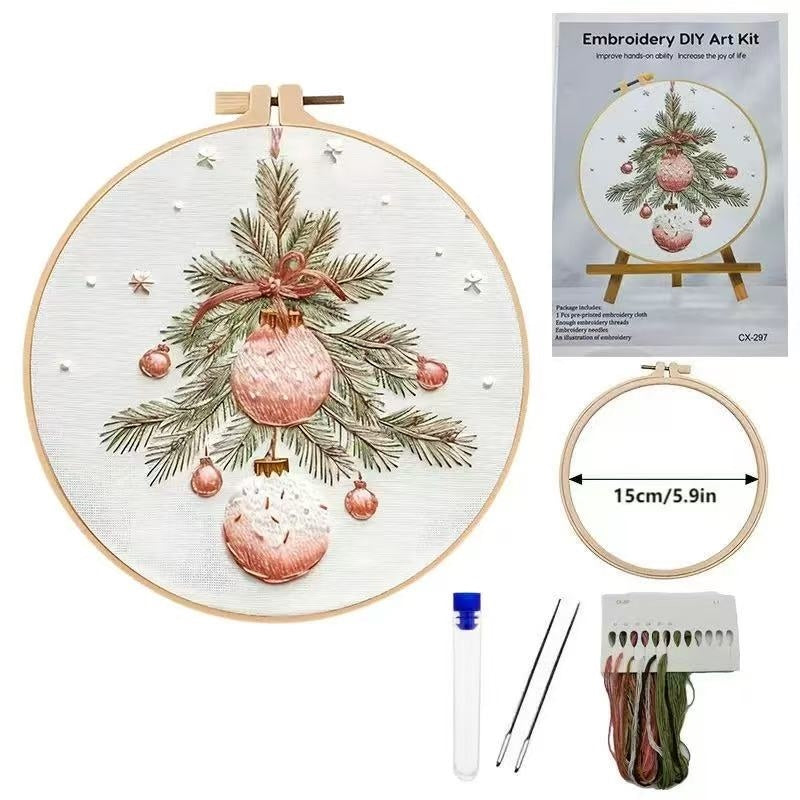 Christmas Gnome Embroidery Kit | 4-in-1 Set