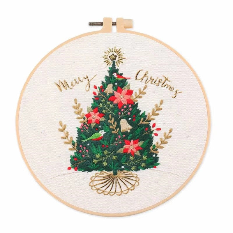 Christmas Glass Ball Hand Embroidery Kit