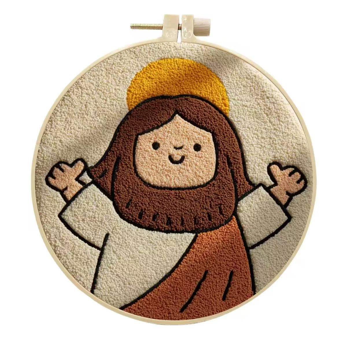 Happy Jesus Punch Needle Kit