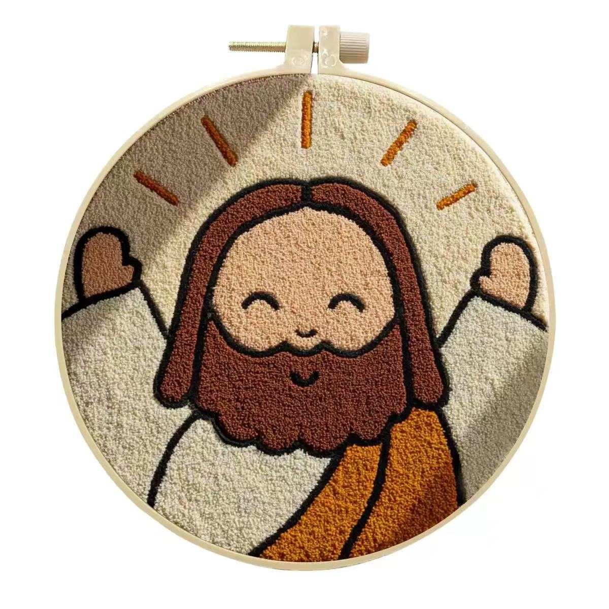 Happy Jesus Punch Needle Kit