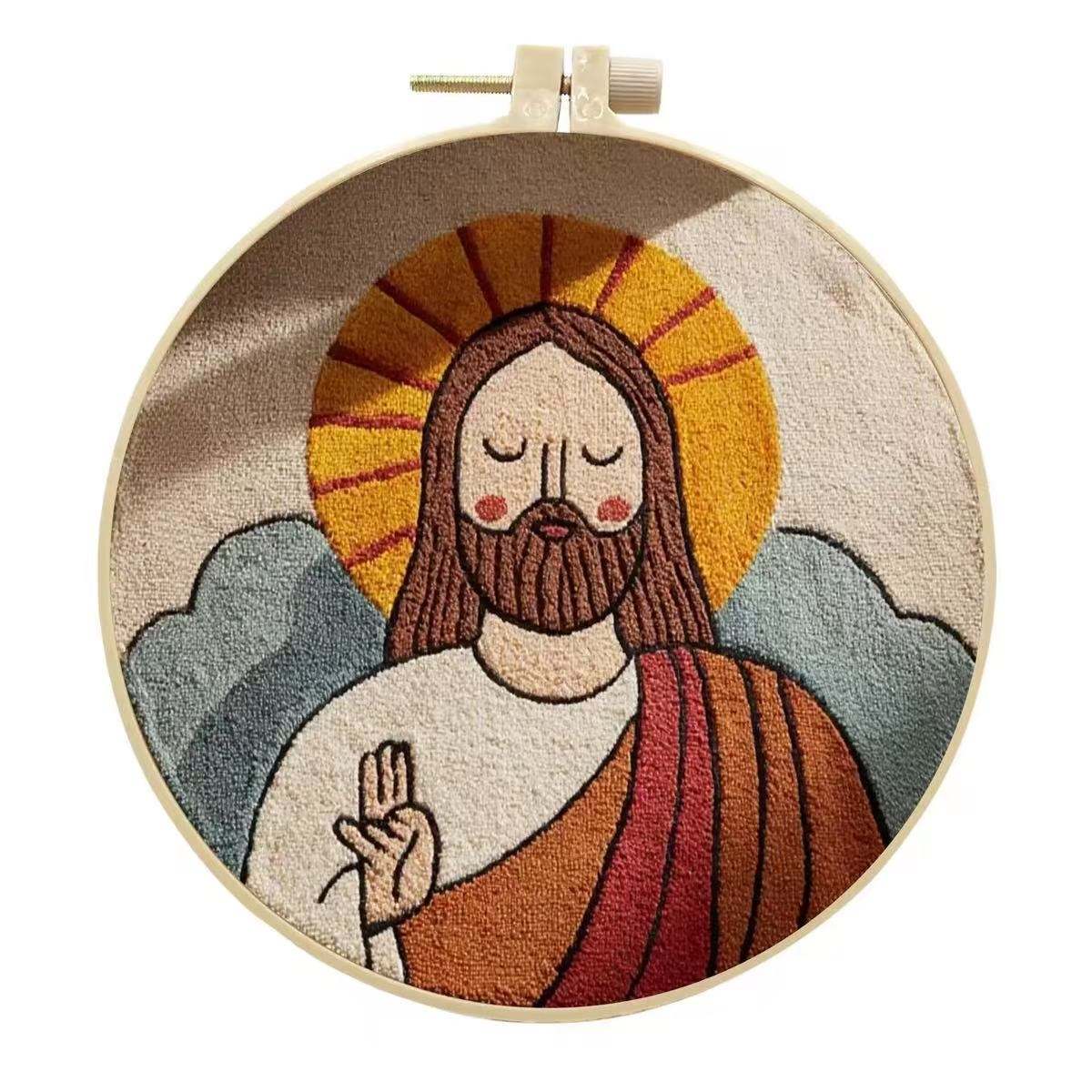 Jesus Punch Needle Kit | Beginner Christian DIY Project
