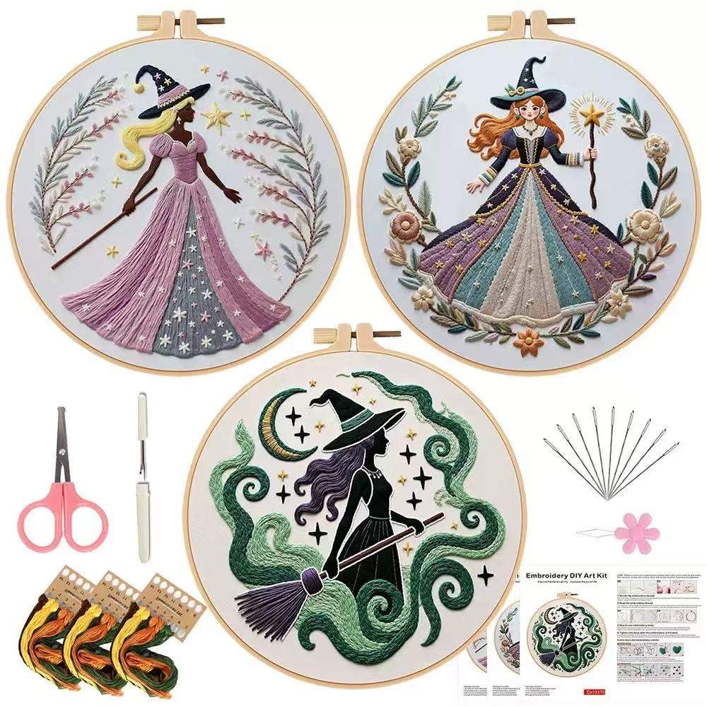 Magic Witch Embroidery Kit