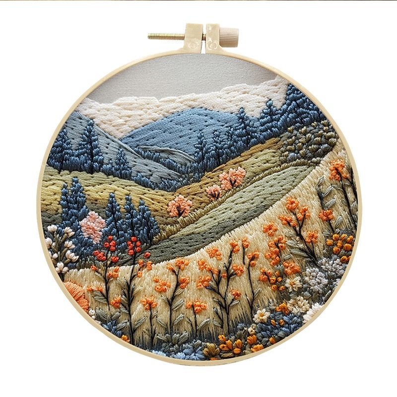 Mountain Stream DIY Hand Embroidery Kit