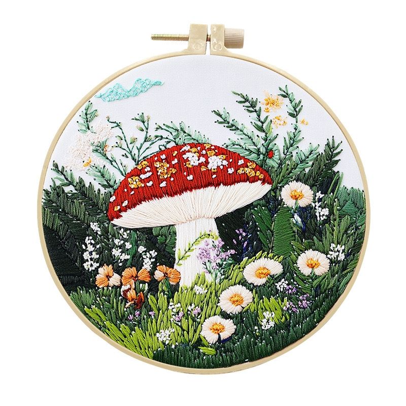 Mushroom Forest Hand Embroidery Kit