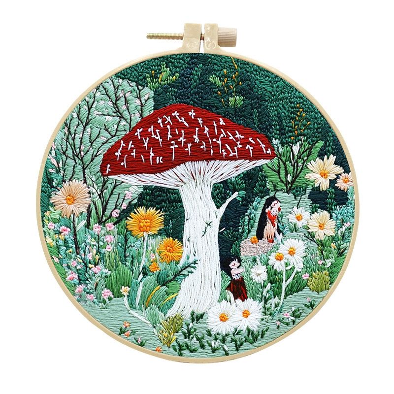 Mushroom Forest Hand Embroidery Kit