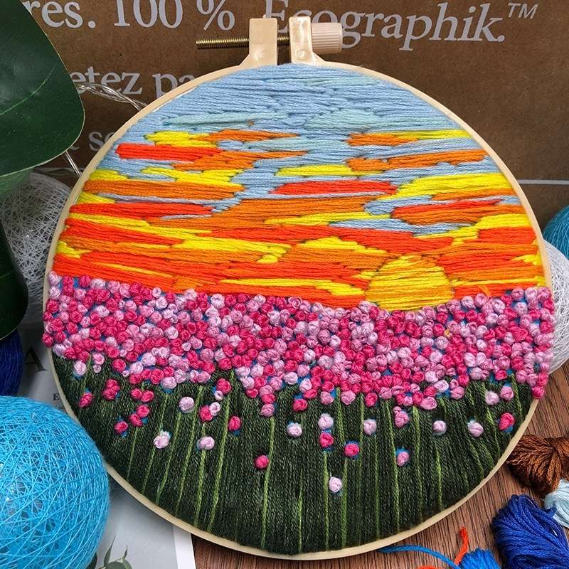 Ocean of Flower Embroidery Kit