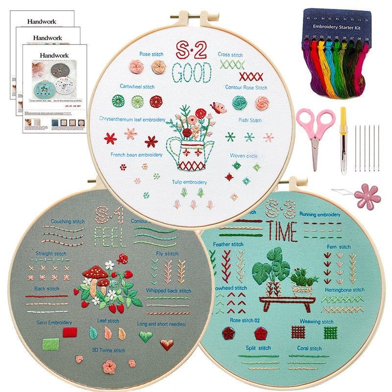 Feel Good Time | DIY Embroidery Start Kit Bundle