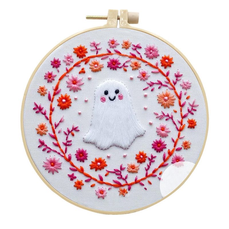 Pink Holiday Embroidery Kit