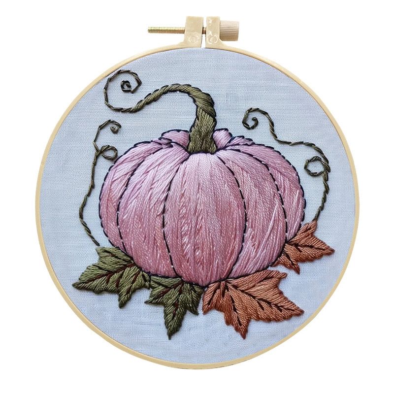 Pink Holiday Embroidery Kit