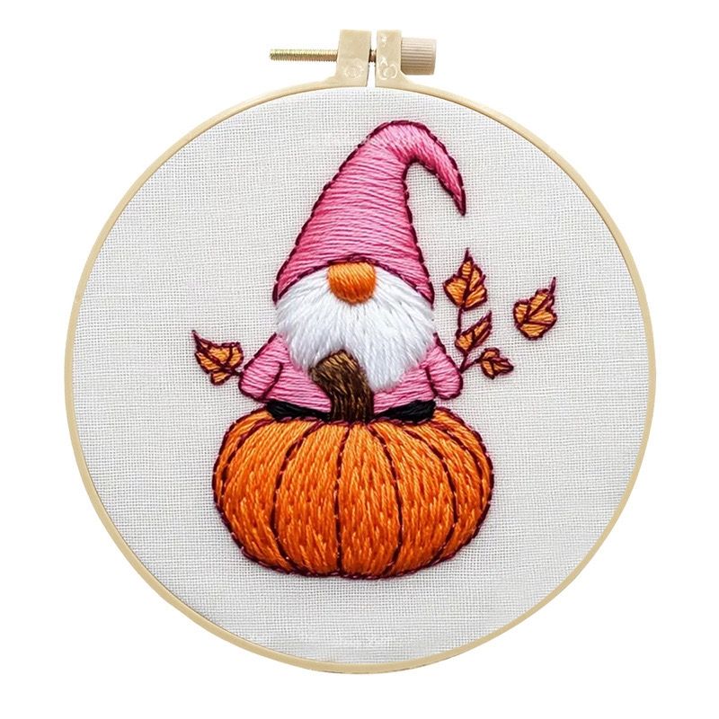 Pink Holiday Embroidery Kit
