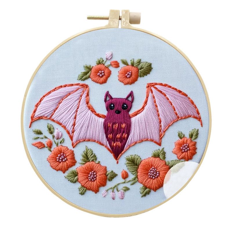 Pink Holiday Embroidery Kit