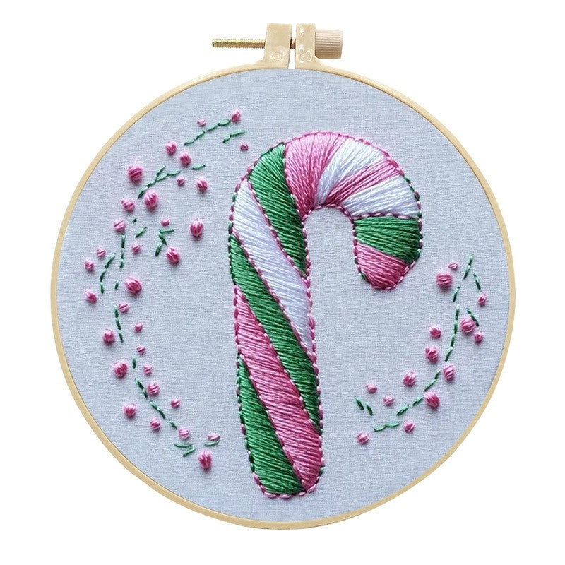 Pink Holiday Embroidery Kit
