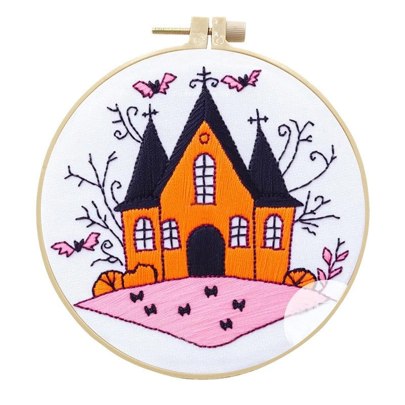 Pink Holiday Embroidery Kit