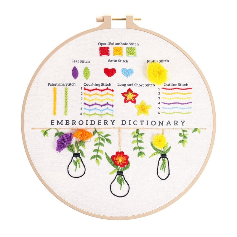 Stitch Sampler Embroidery Start Kit