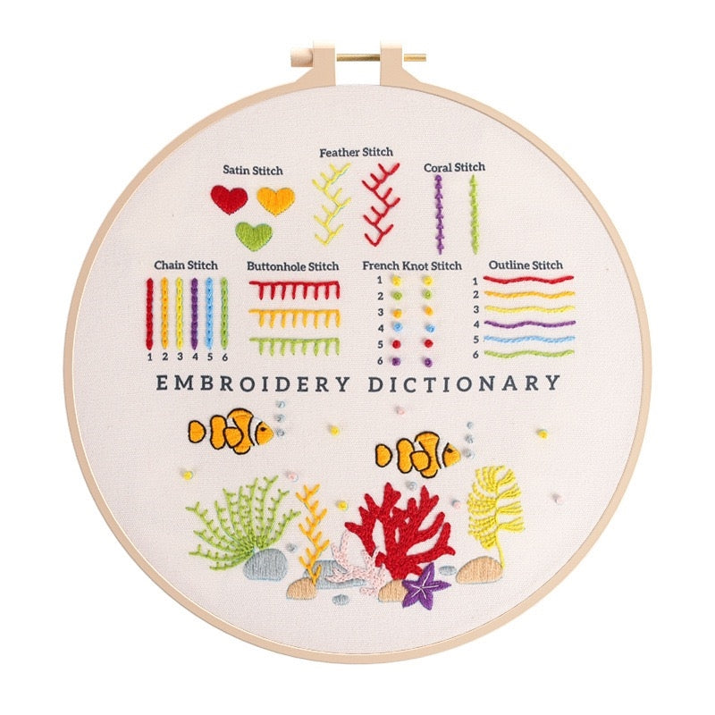 Stitch Sampler Embroidery Start Kit