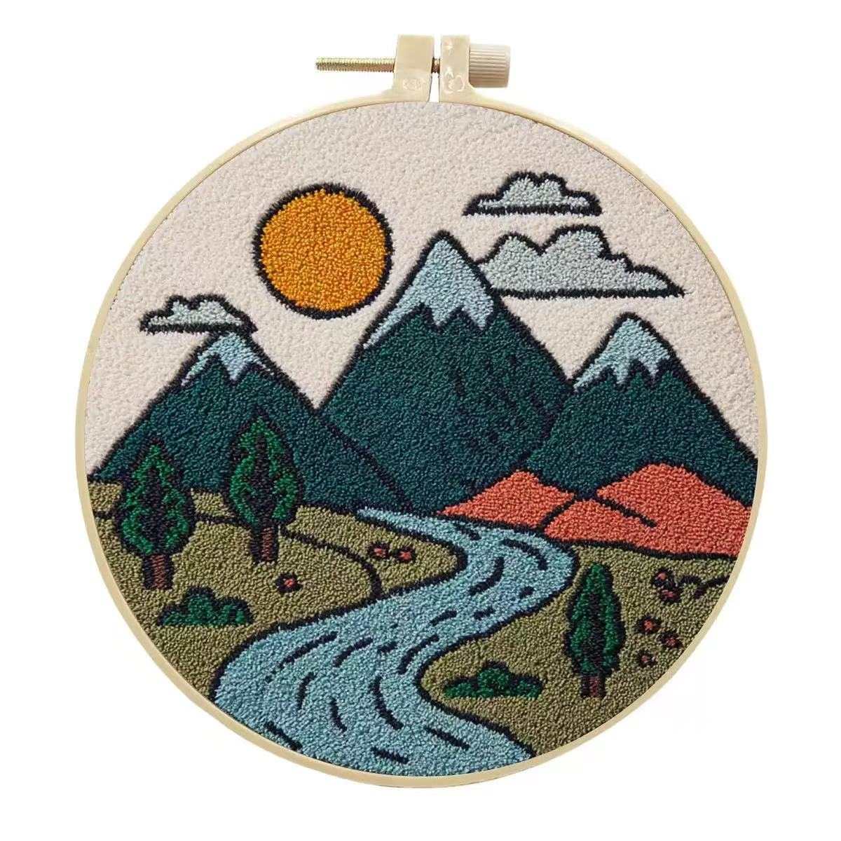 Valley Mountains Punch Needle Kit
