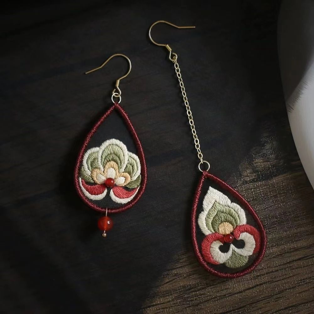 Floral Earrings Mini Hand Embroidery Kit