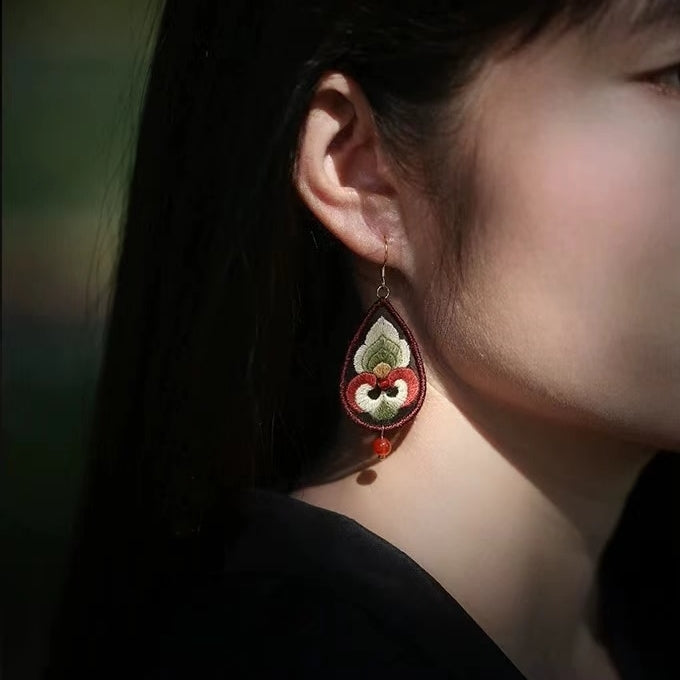 Floral Earrings Mini Hand Embroidery Kit