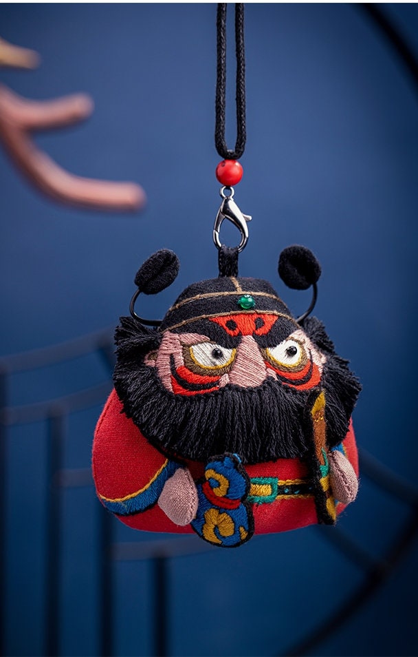 King of Ghosts Zhong Kui Amulet | DIY Emrboidery Kit