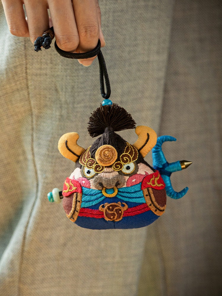 Chinese Zodiac Ox Amulet | DIY Embroidery Kit
