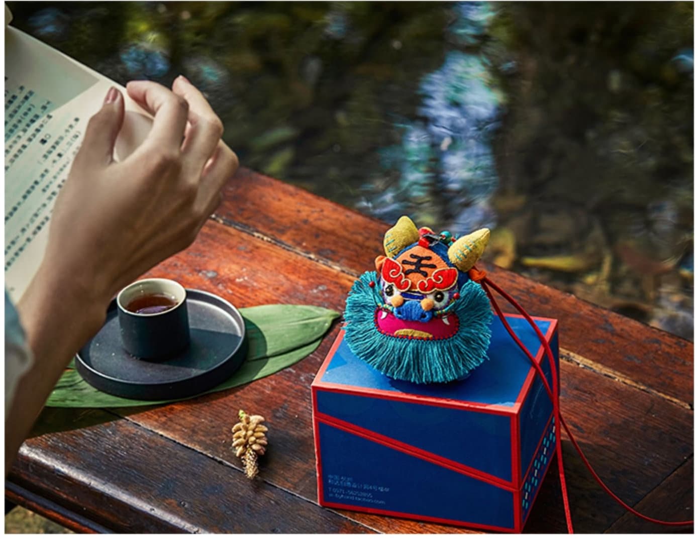 Azure Dragon DIY Embroidery Amulet | Mini Sachet