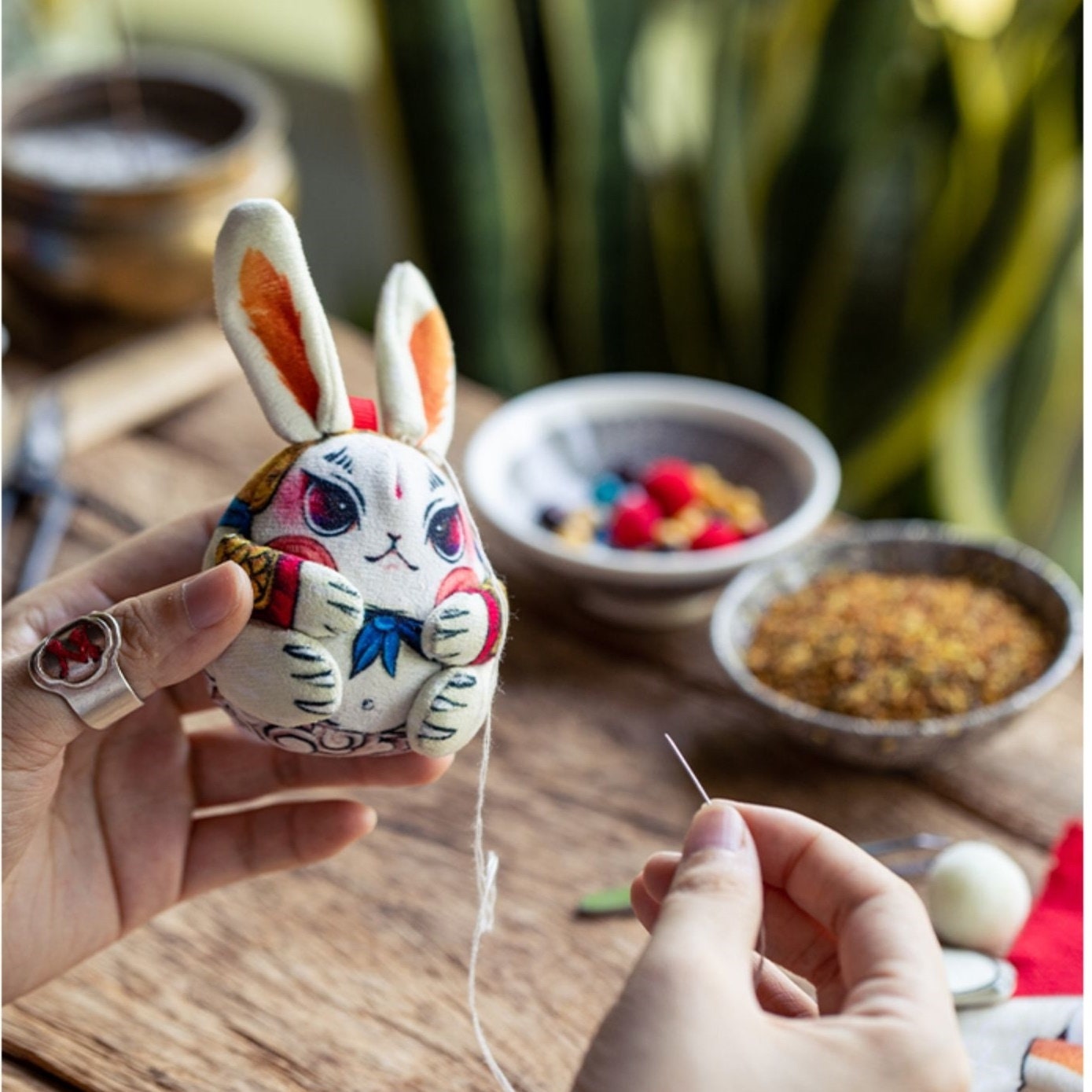Moon Rabbit DIY Embroidery Kit