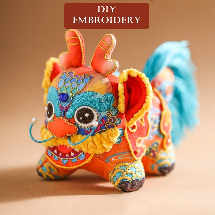 Cloth Unicorn Kylin DIY Embroidery Kit
