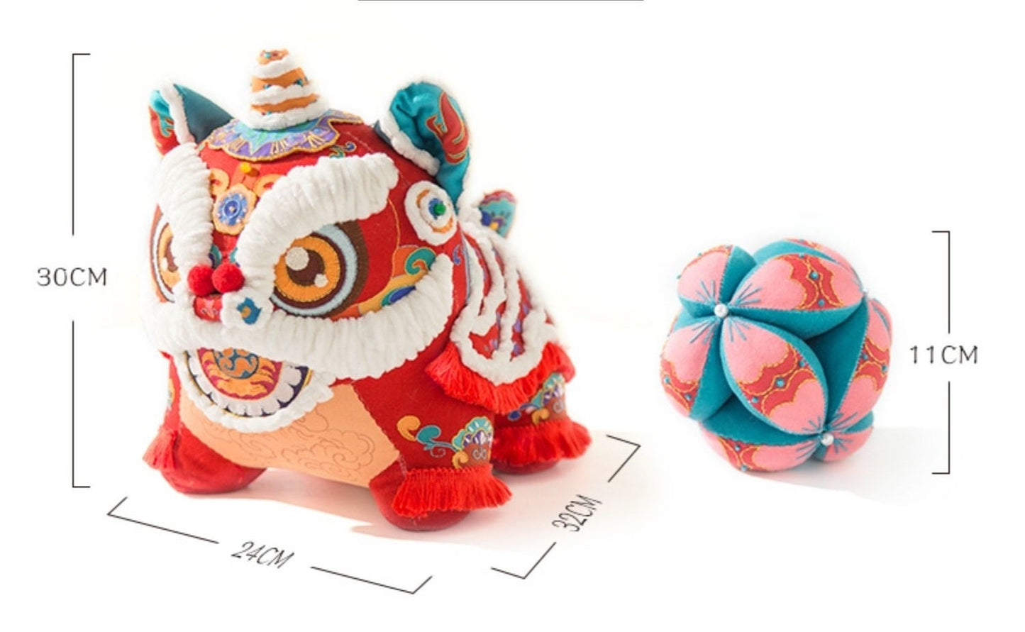 Super Dancing Lion - DIY Embroidery Kit