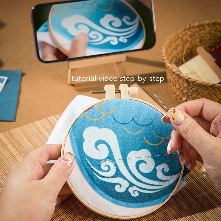 Super Azure Dragon - DIY Embroidery Kit