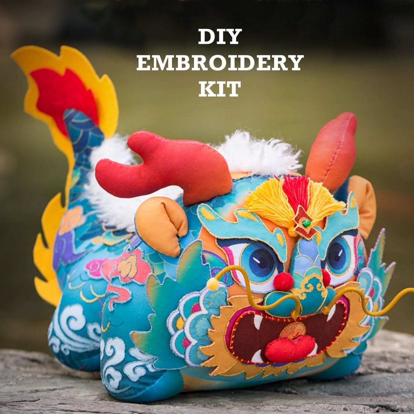 Super Azure Dragon - DIY Embroidery Kit