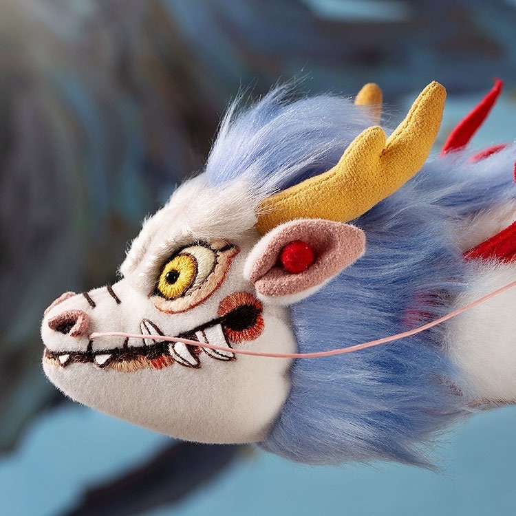 White Dragon DIY Hand Embroidery Kit