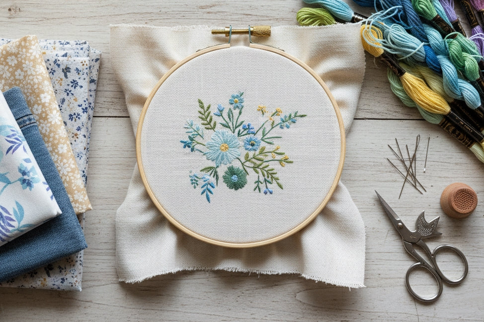 Tips for Choosing the Right Embroidery Hoop, Thread, and Fabric