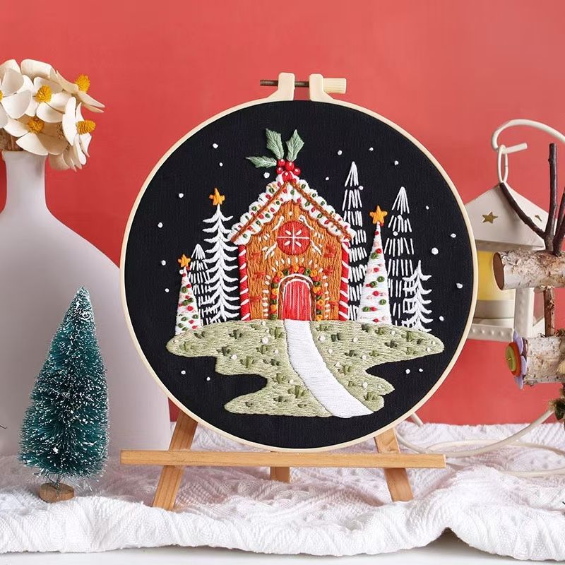 Sana's Workshop kit in the Christmas series DIY hand embroidery kit