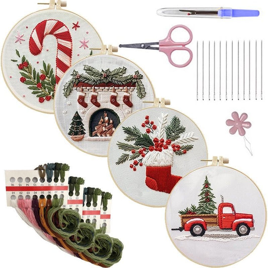 Merry Christmas DIY Embroidery Kit