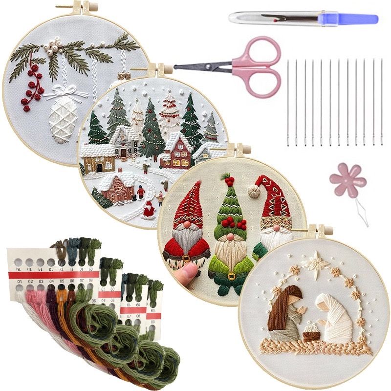 Merry Christmas DIY Embroidery Kit