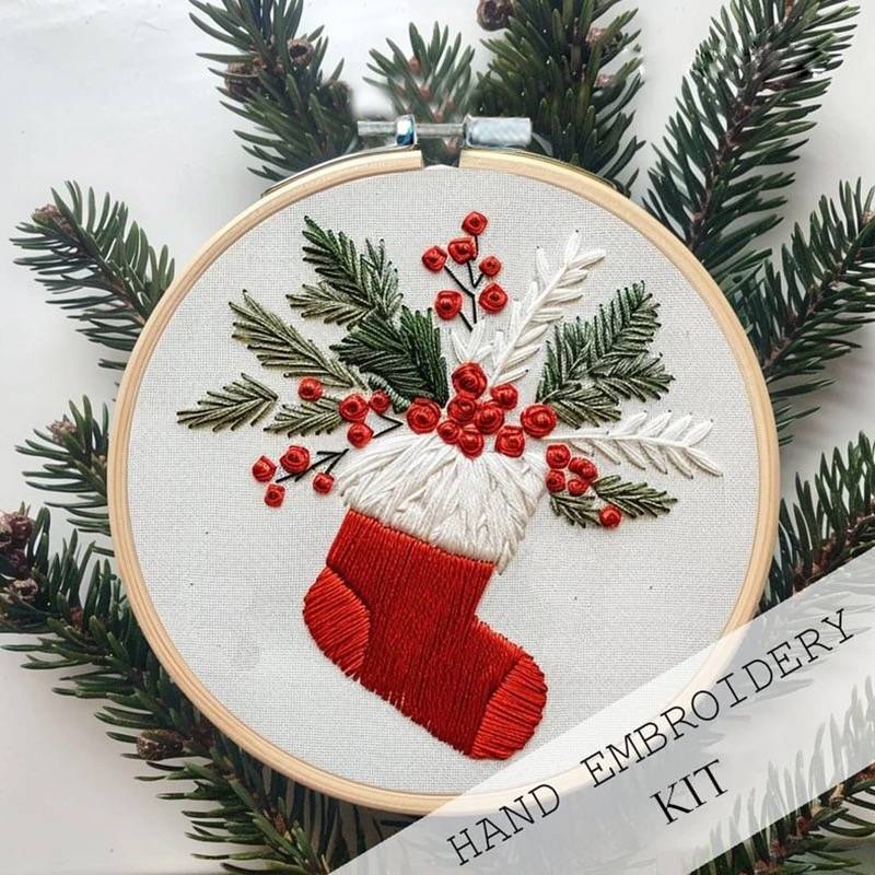 Merry Christmas DIY Embroidery Kit