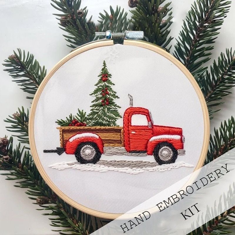 Merry Christmas DIY Embroidery Kit