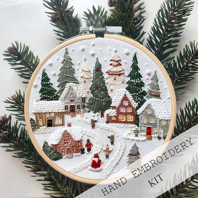 Merry Christmas DIY Embroidery Kit