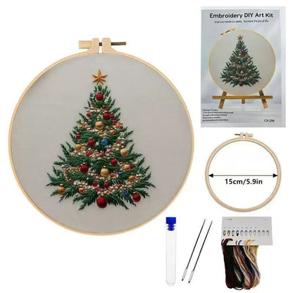 Christmas Gnome Embroidery Kit | 4-in-1 Set