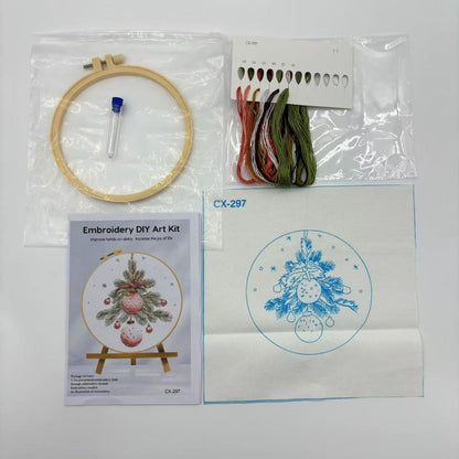 Christmas Gnome Embroidery Kit | 4-in-1 Set