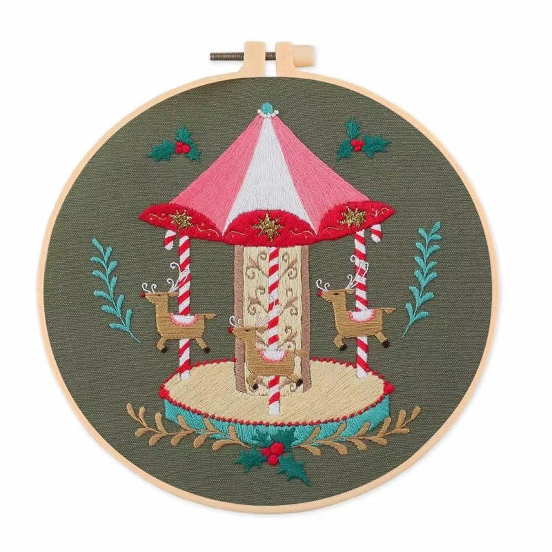 Christmas Glass Ball Hand Embroidery Kit