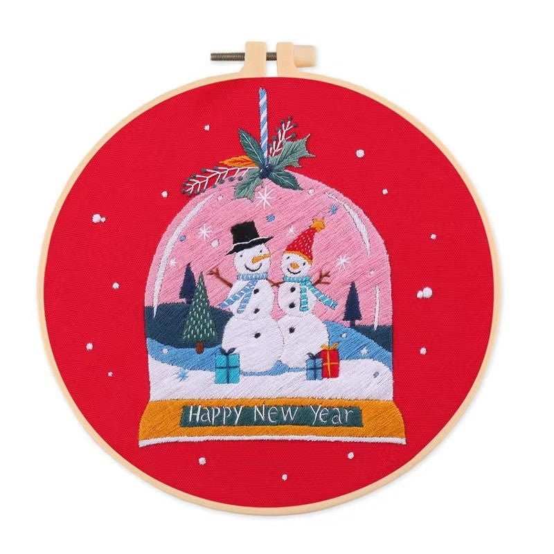 Christmas Glass Ball Hand Embroidery Kit