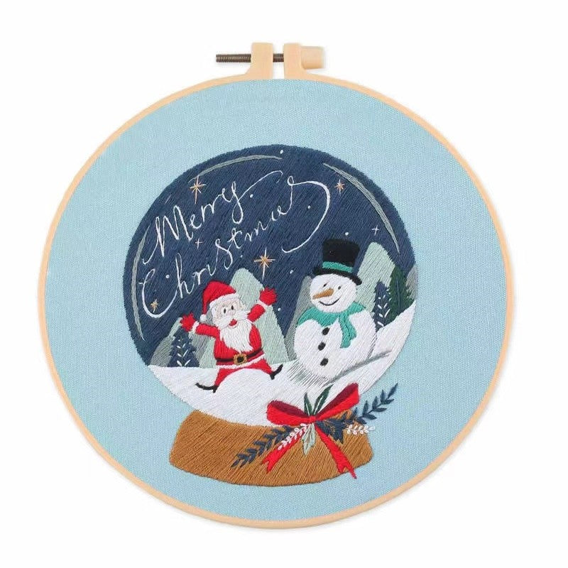 Christmas Glass Ball Hand Embroidery Kit