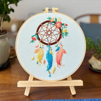 Dream Catcher Hand Embroidery Kit for Beginners