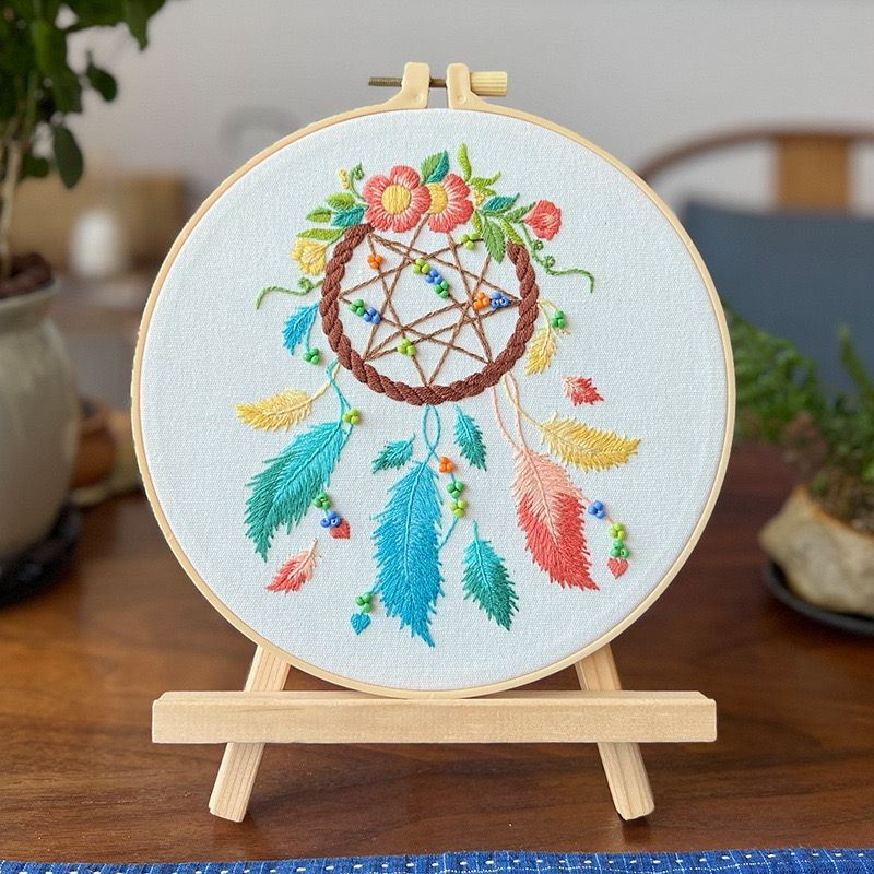 Dream Catcher Hand Embroidery Kit for Beginners