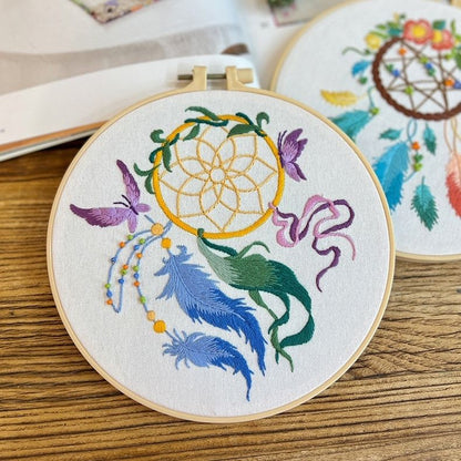 Dream Catcher Hand Embroidery Kit for Beginners